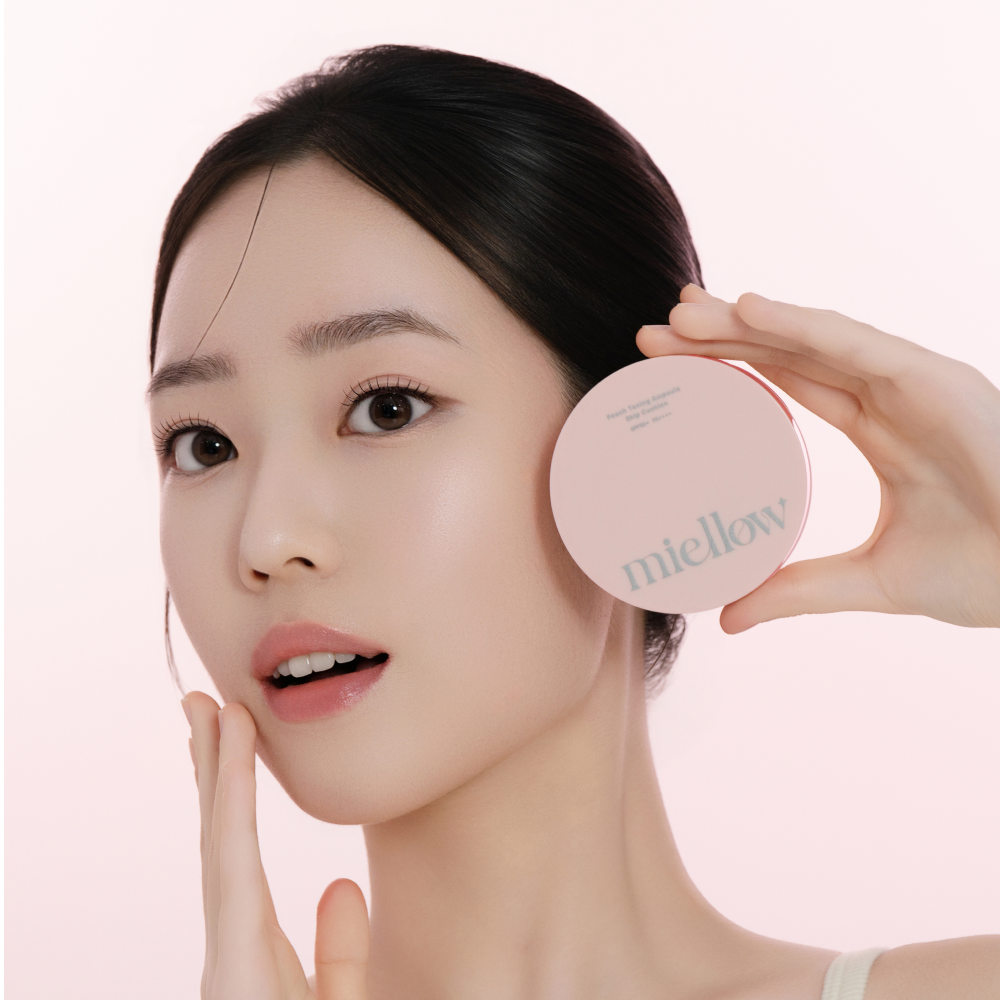 미엘로우 쌩얼쿠션 톤업 선쿠션 SPF50+ PA++++ 15g, 2개 - 상세 이미지 2