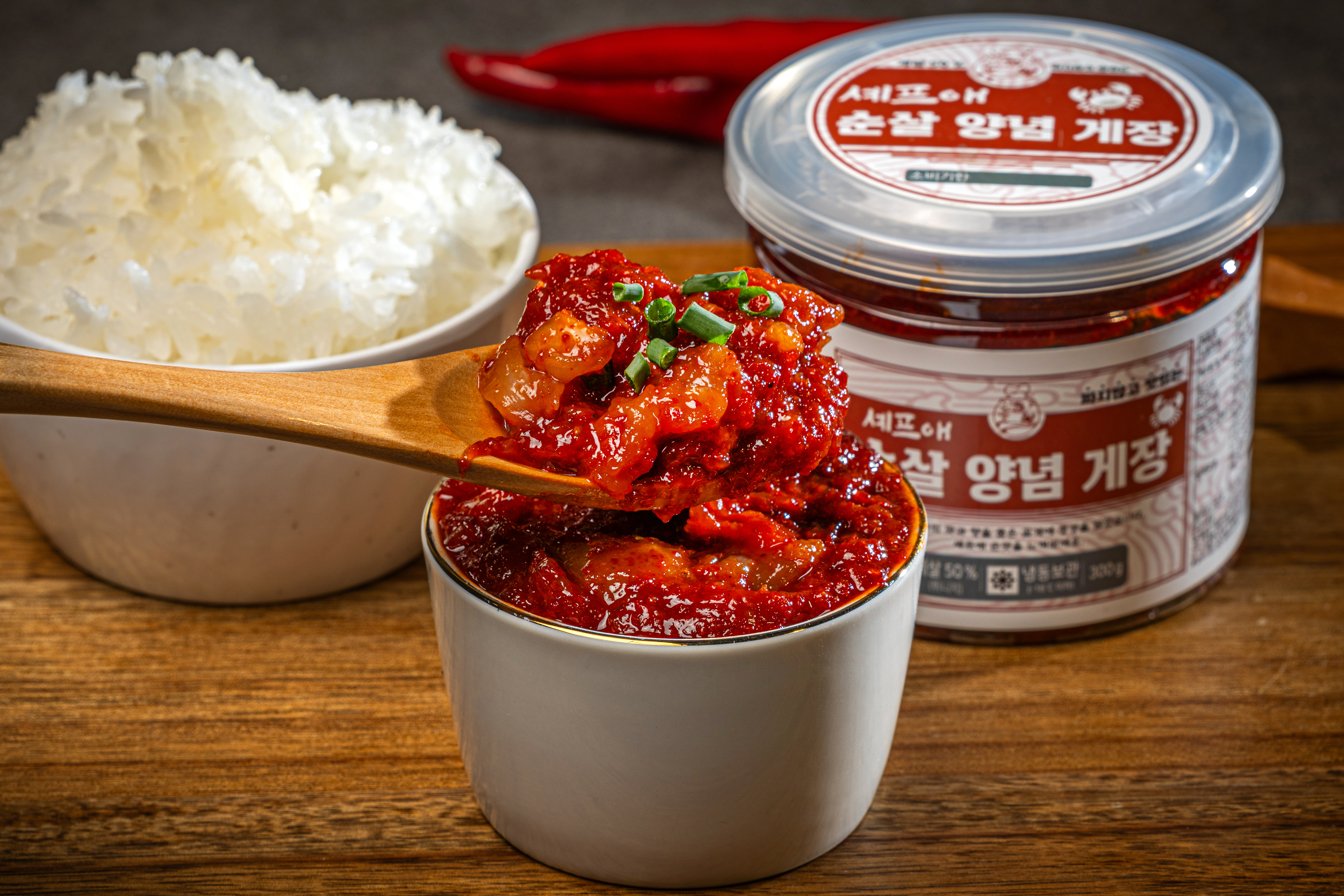 순살 양념게장 300g 껍질없는 매콤한 밥도둑 비빔밥 비빔장 셰프애장 이미지 2