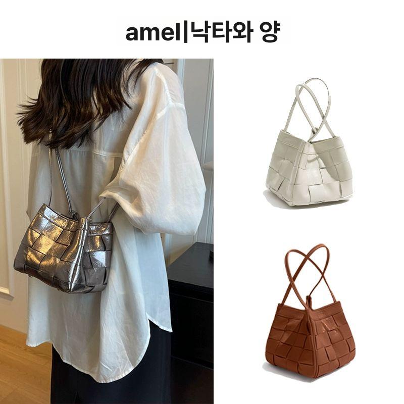 가죽 복주머니 복실복실 데일리백 캐주얼 직장인 여대생 토트백 여성가방 유광 캔버스 - 상세 이미지 2