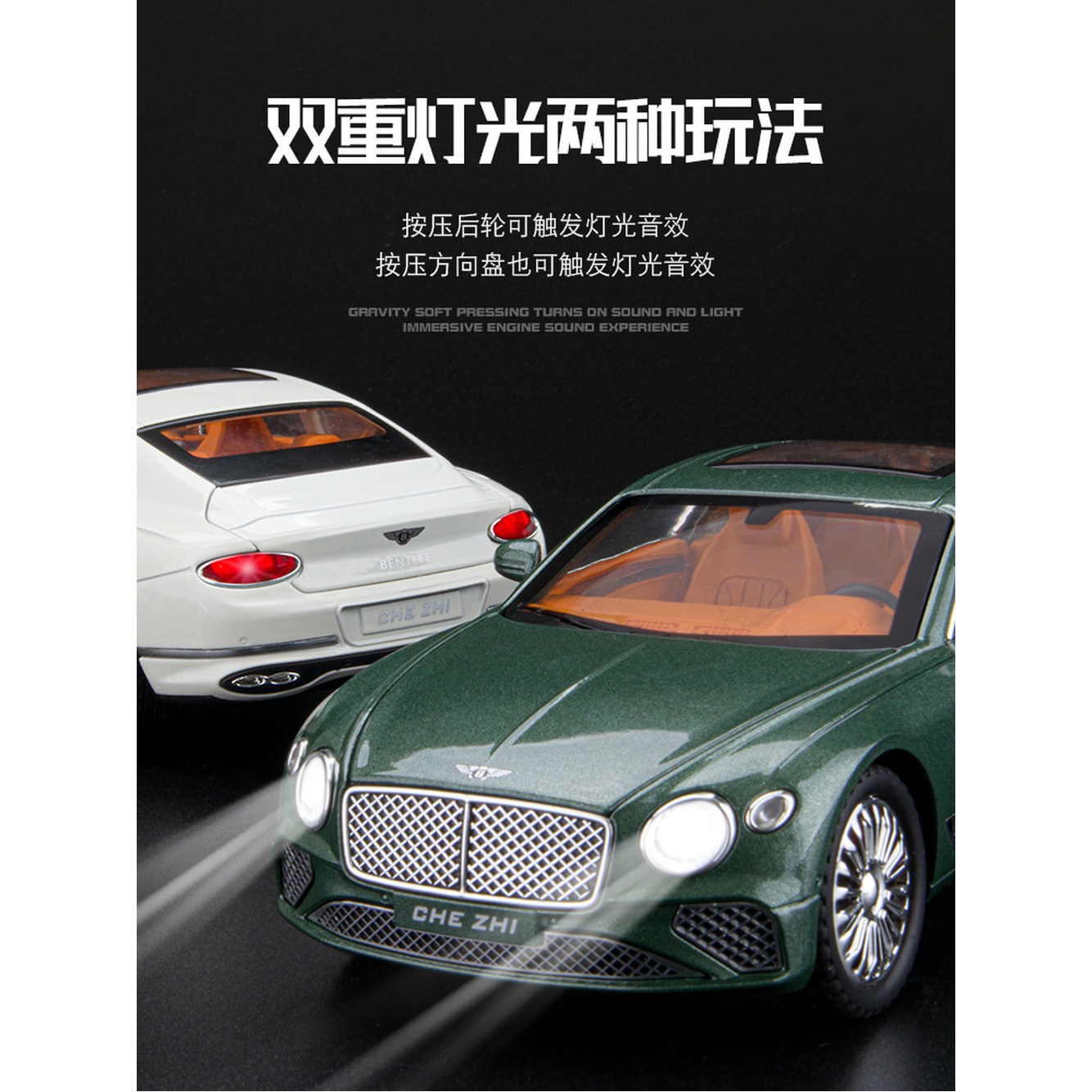 자동차 완전개방 GT 화이트 모형 10cm 트 다이 GTAUTOS 컨티넨탈 벤틀리 블랙 벤틀리 컨티넨탈 GT 화이트 - 상세 이미지 2