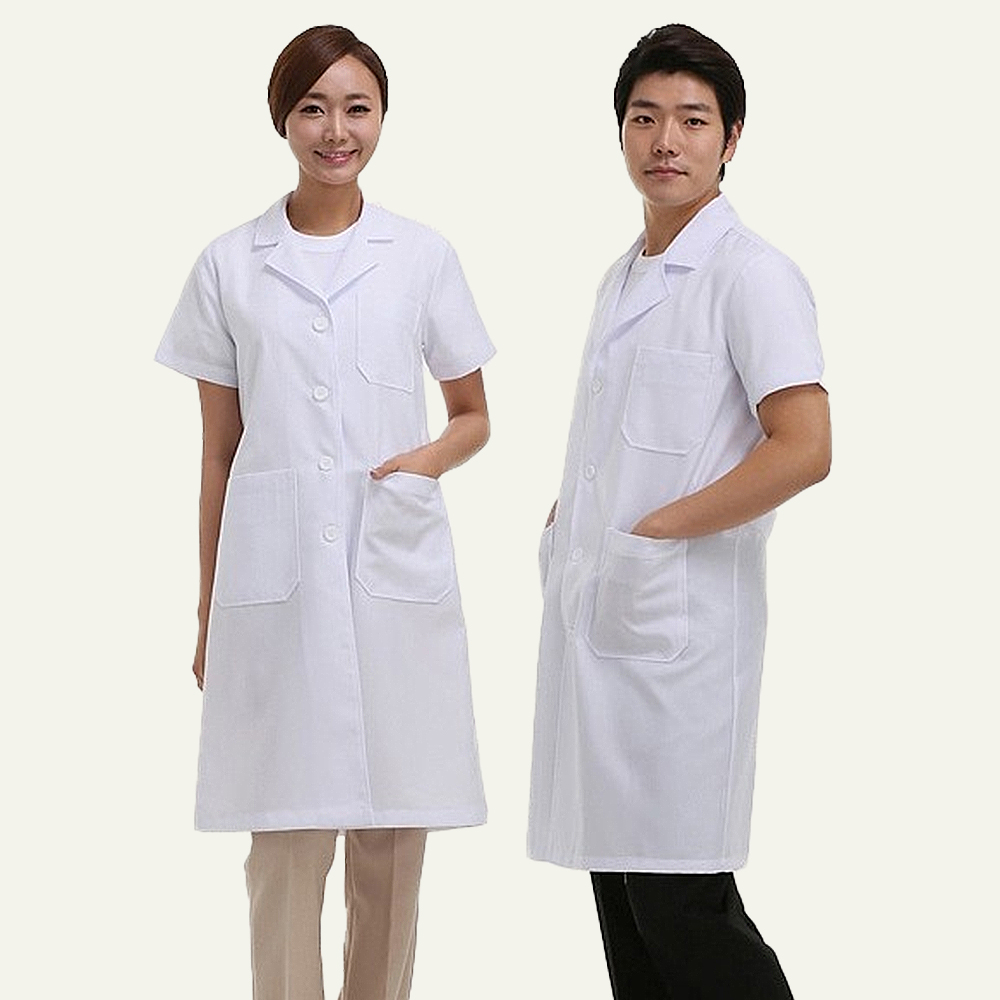 여름용시원한 폴리반팔의사 약사 영양사 실험실랩가운 - 상세 이미지 5