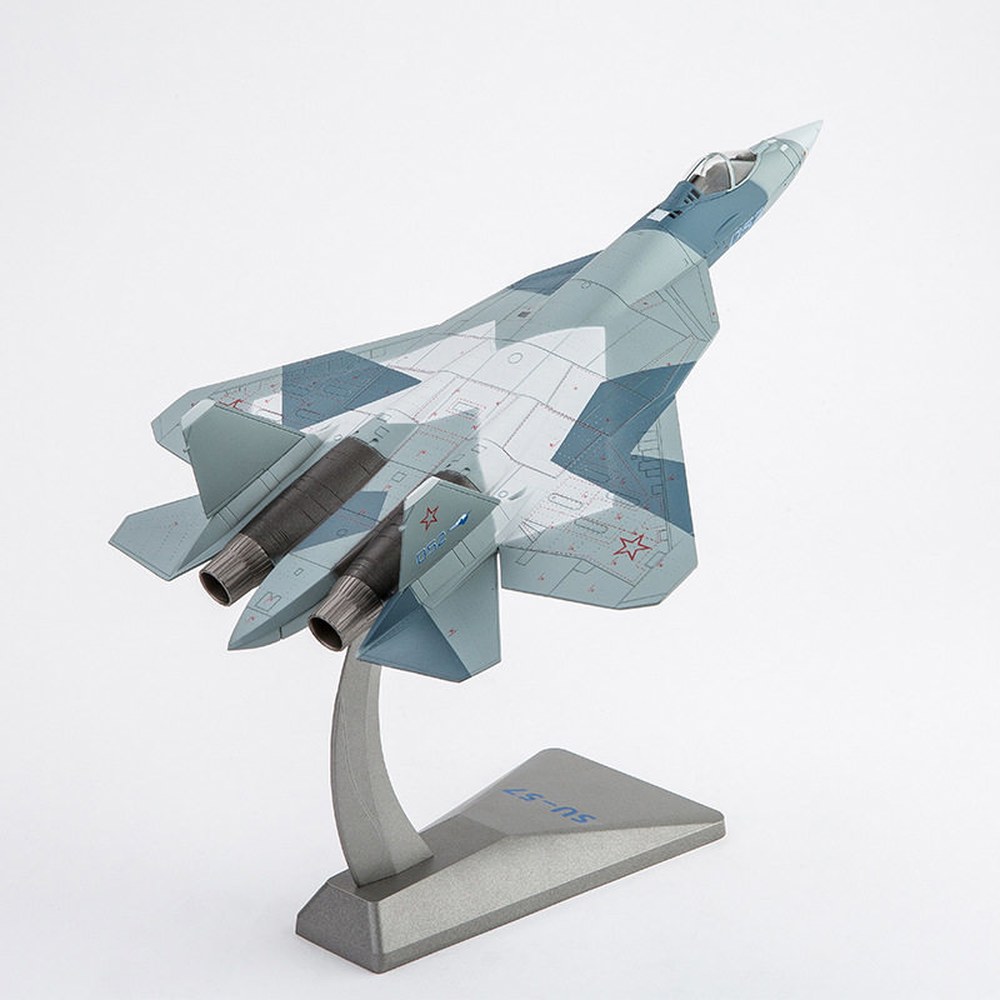 합금 완성품 디지털 페인트 모형 SU57 Su 57 전투기 1 1 72 Su 57 PVC 버전 디지털 도 - 상품 이미지