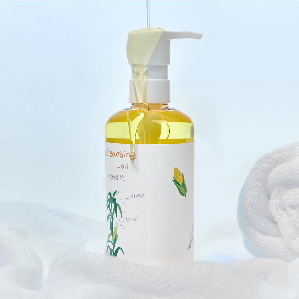 에클렌징오일 300ml 각질케어 LHA 200ppm 딥클렌징오일 - 상품 이미지