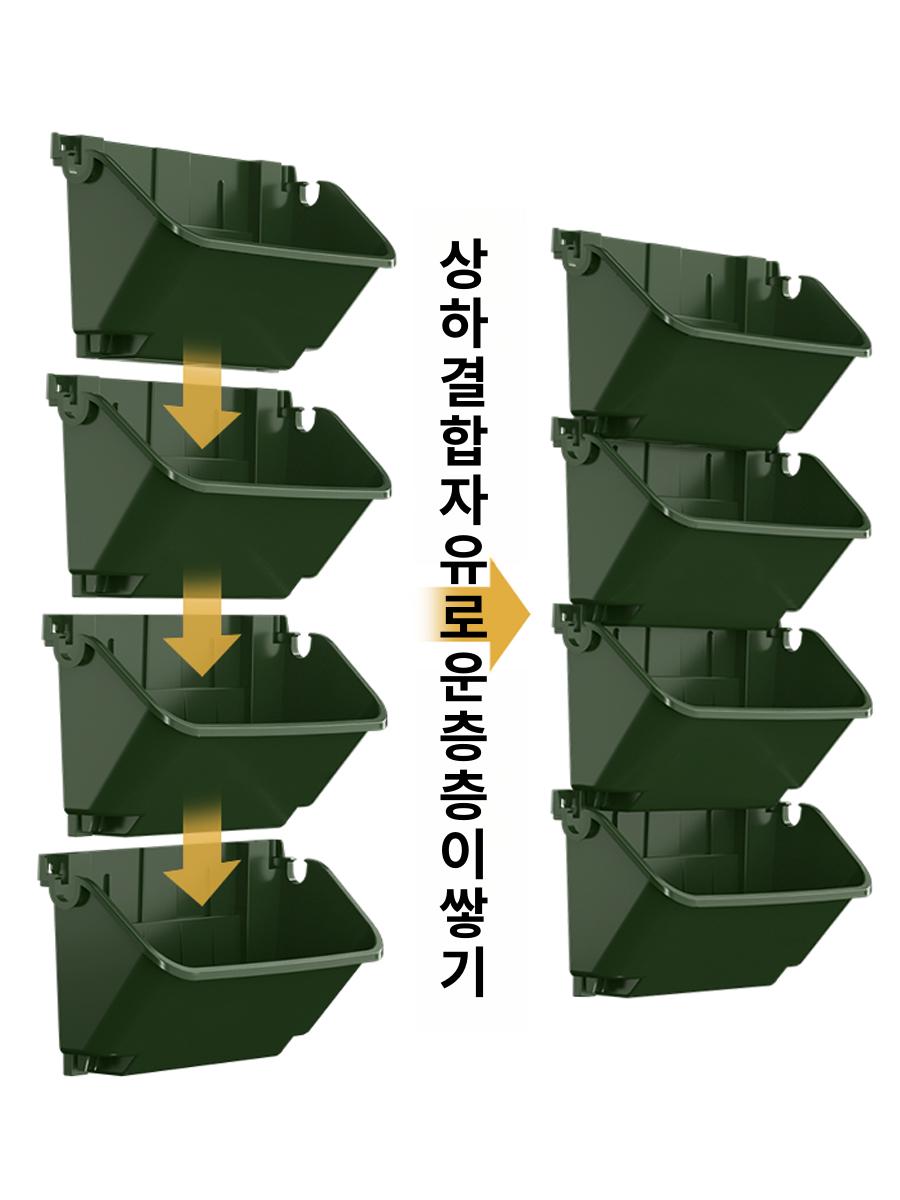 식물키우기 난간 벽걸이 행잉화분 식물벽 화분매달기 걸이대 정리대 스테인리스 베란다 정원 - 상세 이미지 2