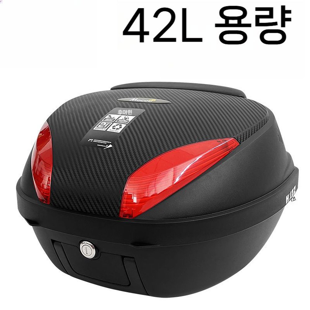 HY42블랙박스 범용 대용량 1 42L 오토바이트렁크 자전거 블랙램프커버 블랙박스 블랙 스쿠터 쉐이드 전가 1 HY42블랙박스 블랙램프커버 42L - 상품 이미지