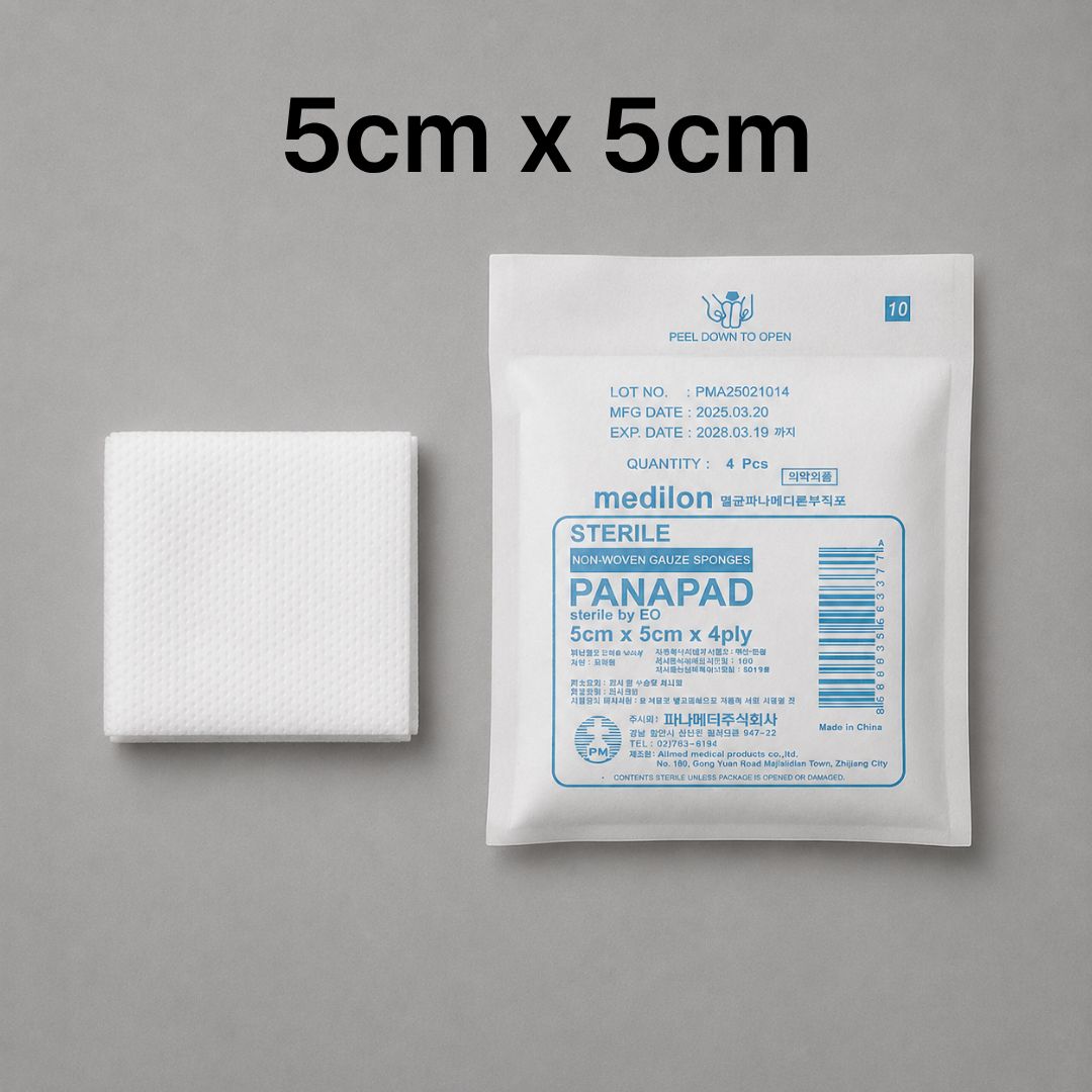 똥꼬샵 부드러운 멸균 거즈 약국 드레싱 가아제 모음전 7.5cm, 10cm, 5cm 상품 이미지