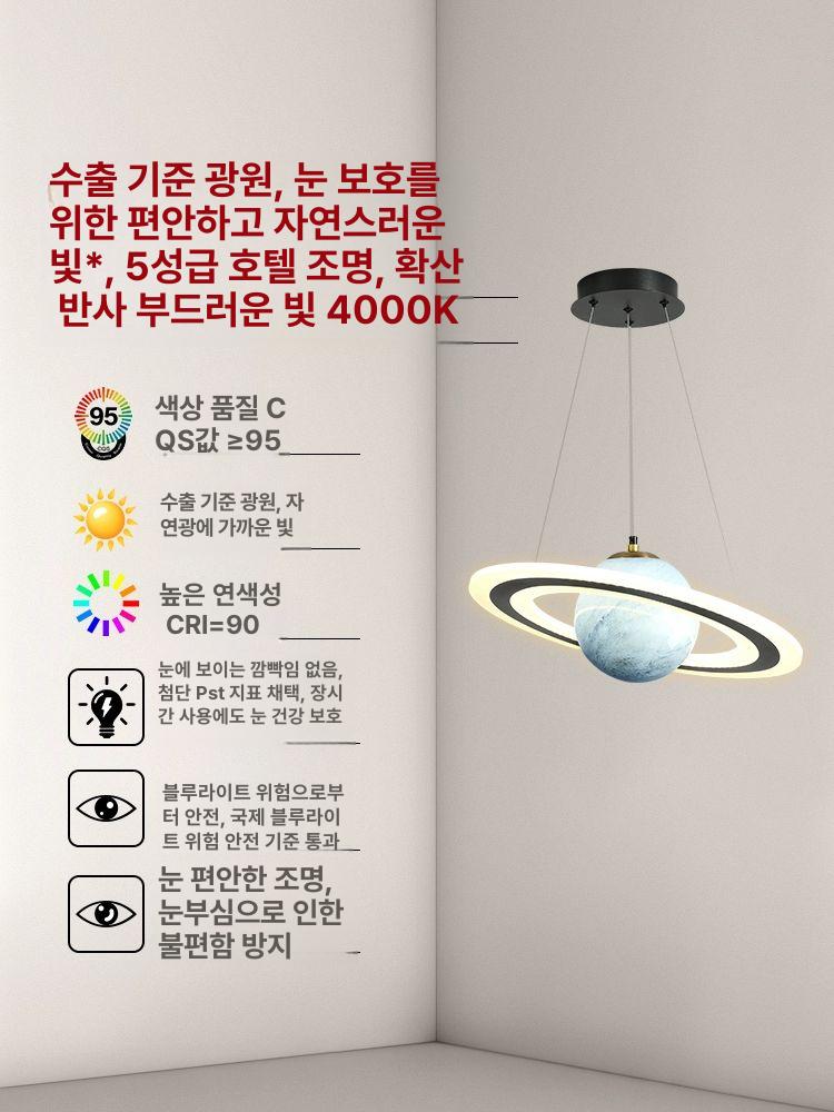 천장등 행성조명 아이방조명 캐릭터 포인트 인테리어 무드등 아이방꾸미기 방 - 상세 이미지 3