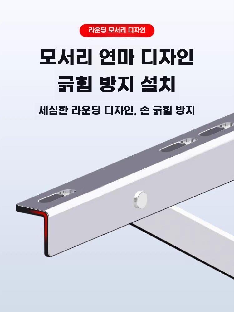 야외 실외기 선반 벽부착 에어컨 거치대 스텐 부식방지 소형 두께1.8mm 310kg - 상세 이미지 4