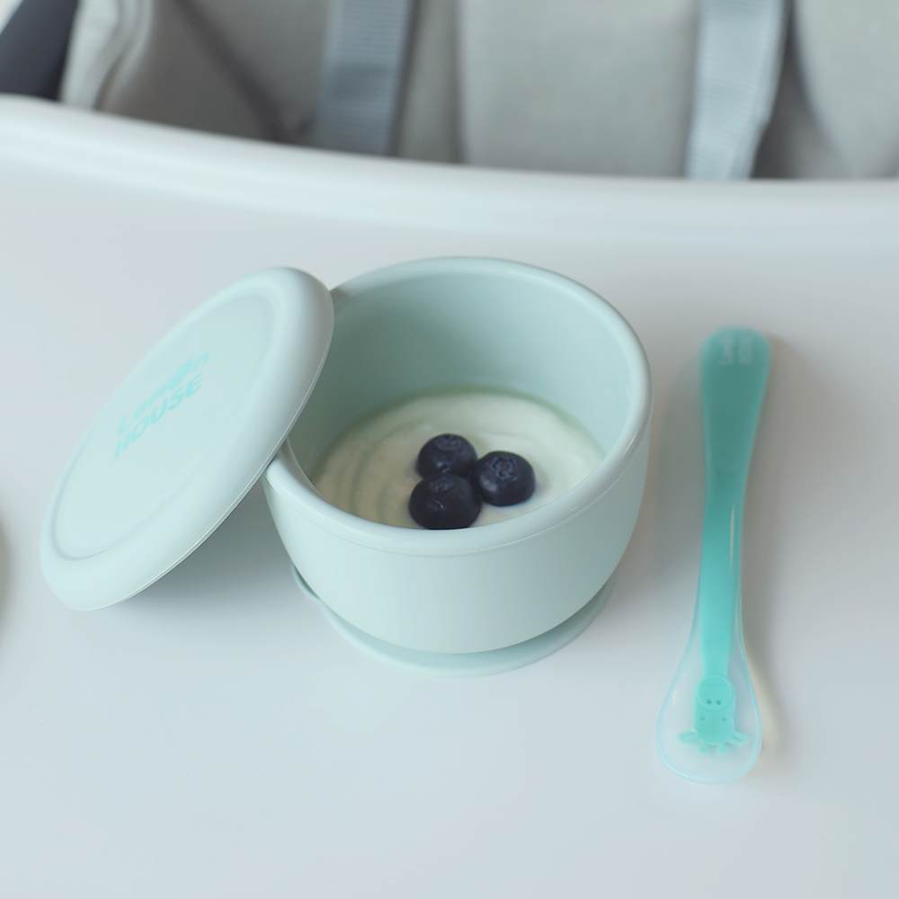 [1+1] 레몬하우스 말랑흡착볼 유아식기+캡 국산 이유식용기 세균방지 미세플라스틱 불검출 아기선물 - 상세 이미지 5