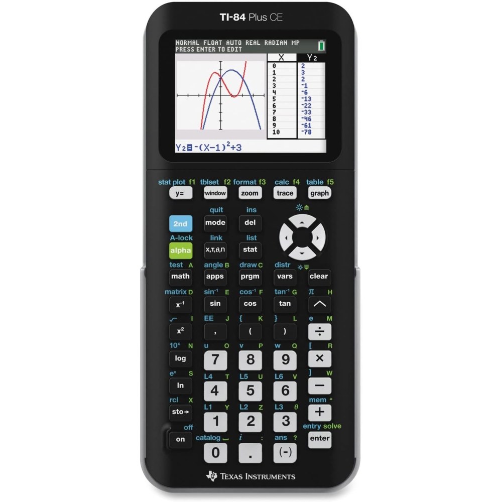 인스트루먼트 텍사스 Plus TI84 USB CE 블랙 링크 1 흑백버전 84Plus 가죽케이스 보조배터 - 상품 이미지
