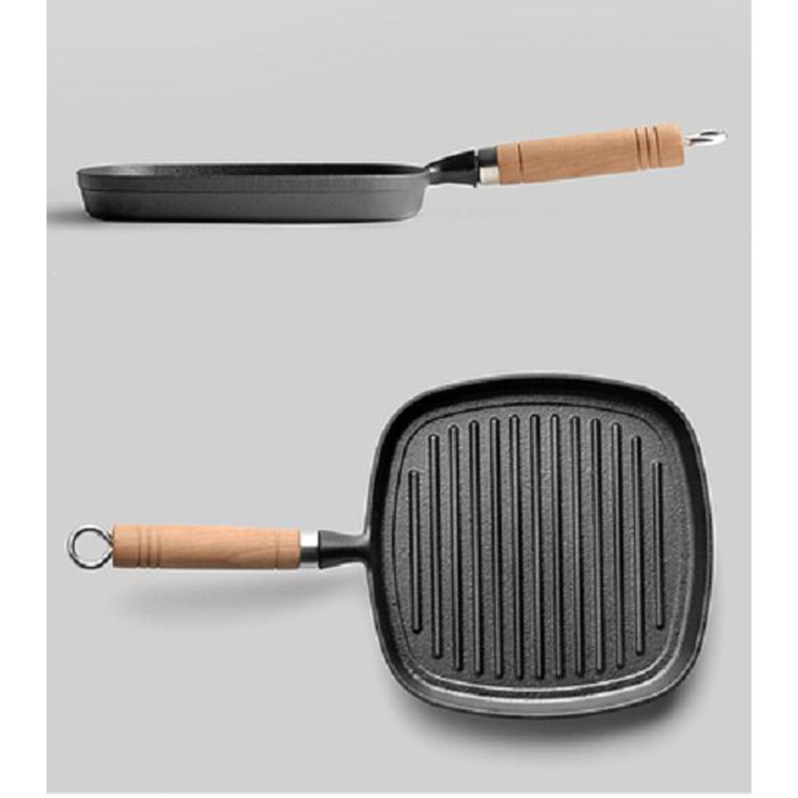 28 무쇠 Staub 주철 22cm 그릴팬 프라이팬 32cm 후라이팬 떡볶이 구이팬 치즈 22cm 프라이팬 - 상세 이미지 3
