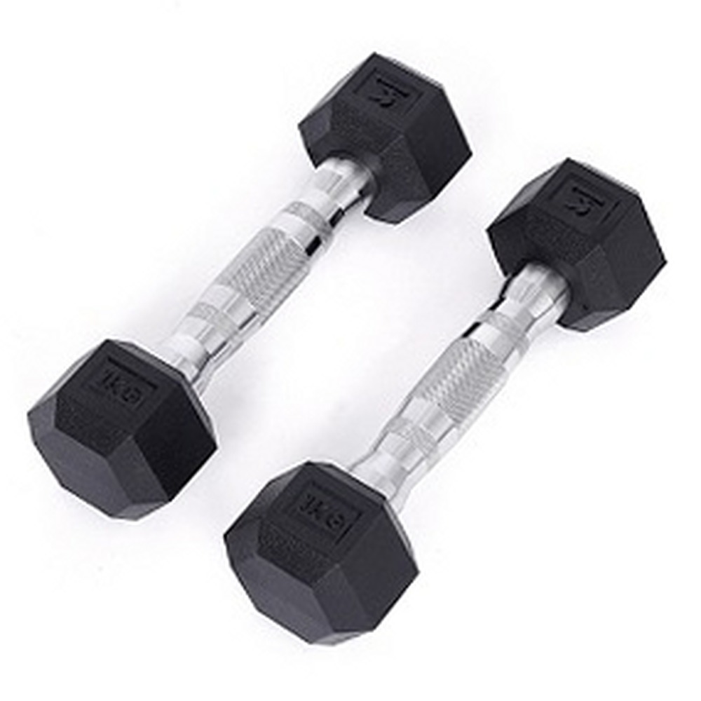소음방지근력운동PEV덤벨 냄새없는전신운동 내구성강화홈트레이닝육각덤벨 1kg - 상품 이미지