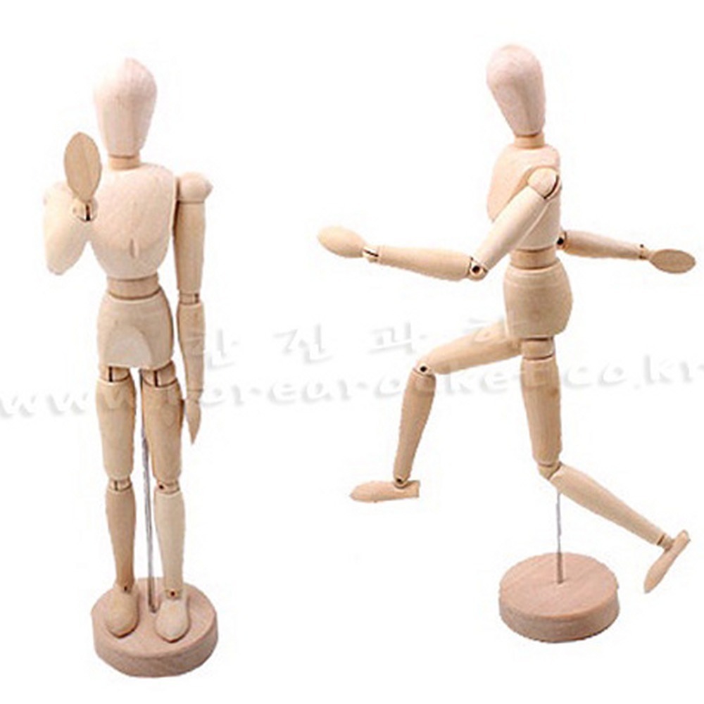 관절연습 미술학습구체관절인형 남성목각미술교재목각인형 30cm - 상품 이미지