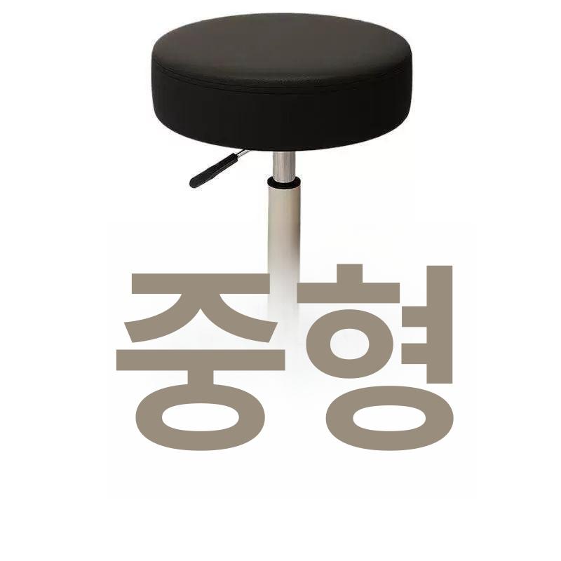 바퀴달린 미용의자 헤어샵 체어 카운터 네일샵 작업 시술의자 원형회전 회전스툴의자 - 상세 이미지 5