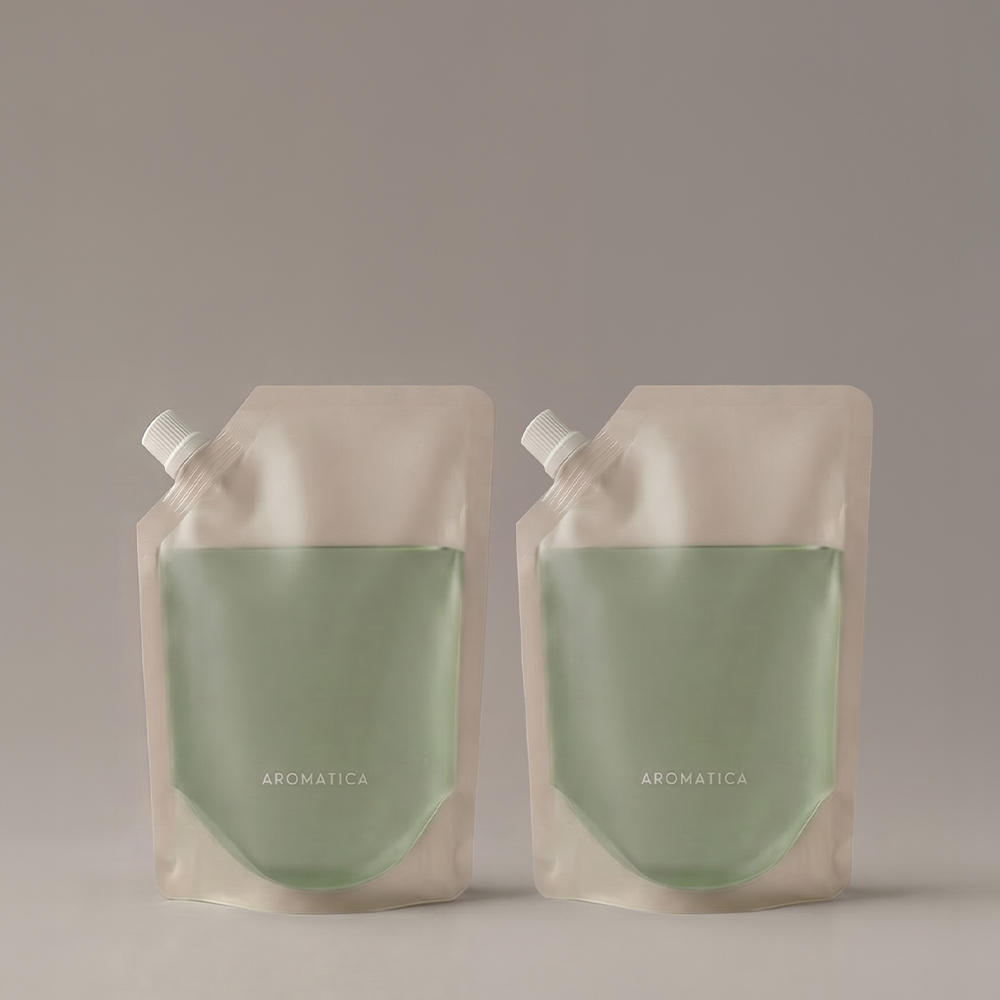 [라운지ONLY/1+1]아로마티카 어웨이크닝 바디워시 300ML (리필) 쿨링 바디워시 클렌져 샤워 젤 - 상품 이미지