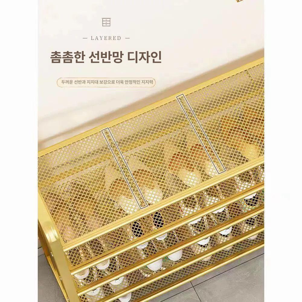 철제 틈새신발장 기숙사 공간활용 현관장 폭좁은 다단 북유럽 좁은공간 자취방 - 상세 이미지 2