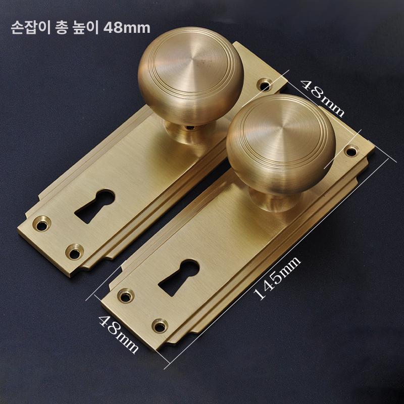 앤틱 손잡이 빈티지 엔틱 도어핸들 레트로 장식 현관문 인테리어 잠금장치 도어락 - 상세 이미지 2