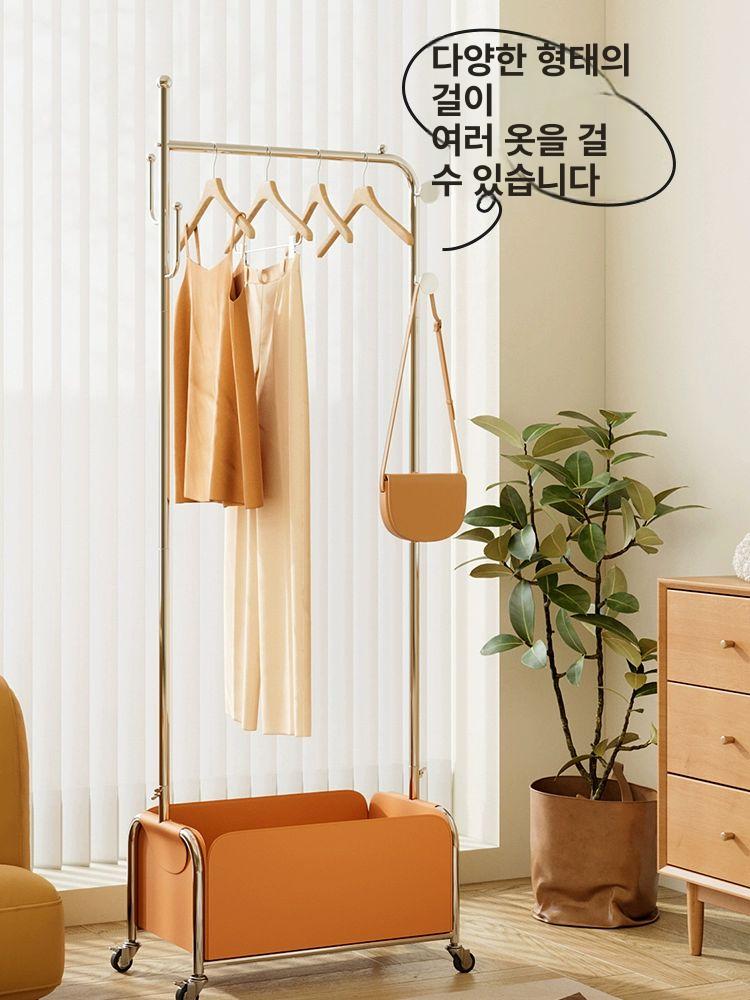 북유럽 스탠드행거 스틸 튼튼한 고정식 폴행거 모던 드레스룸 아치형 디스플레이 - 상세 이미지 2