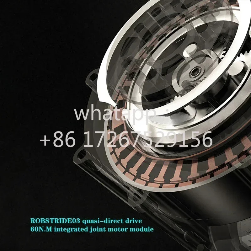 리퍼 ROBSTRIDE03collimationdriv60NMintegratedjointmotormodule3 in 1 모터 유성 감속기 드라이버듀얼