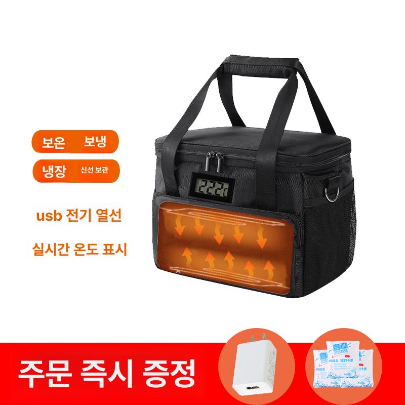 히팅 보온보냉가방 보온형 온도조절 박스 휴대용보온보냉백 보온가방 런치백 주방용 - 상세 이미지 3