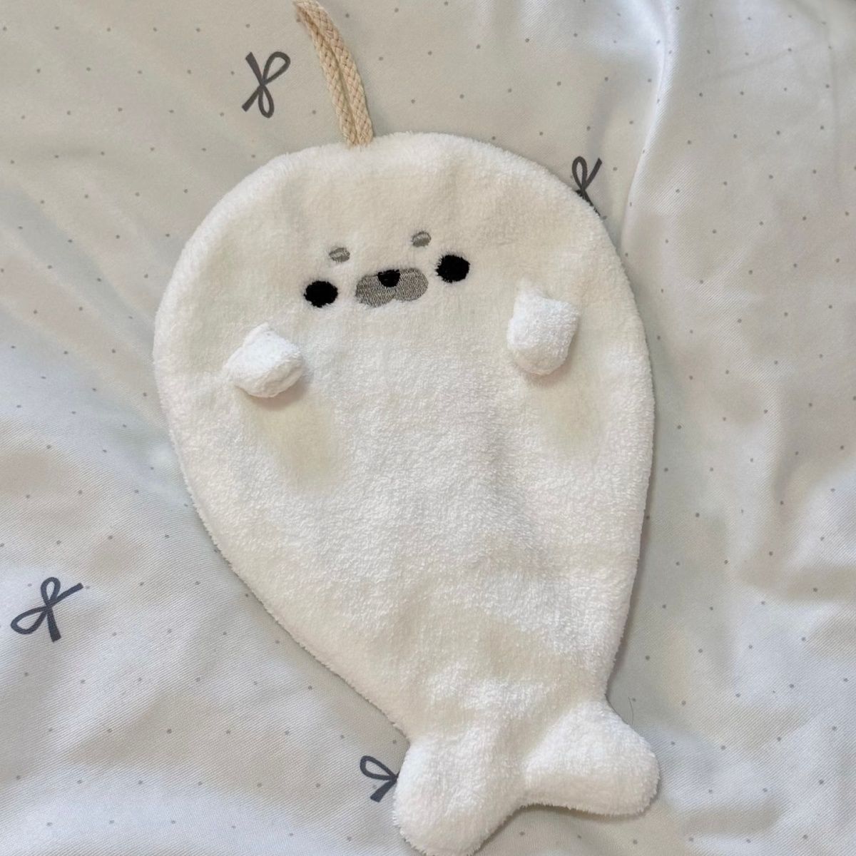 물개 물범 핸드타월 수건 고리수건 어린이집 유치원 핸드타월 핸드타올 답례품 집들이 선물 - 상세 이미지 2