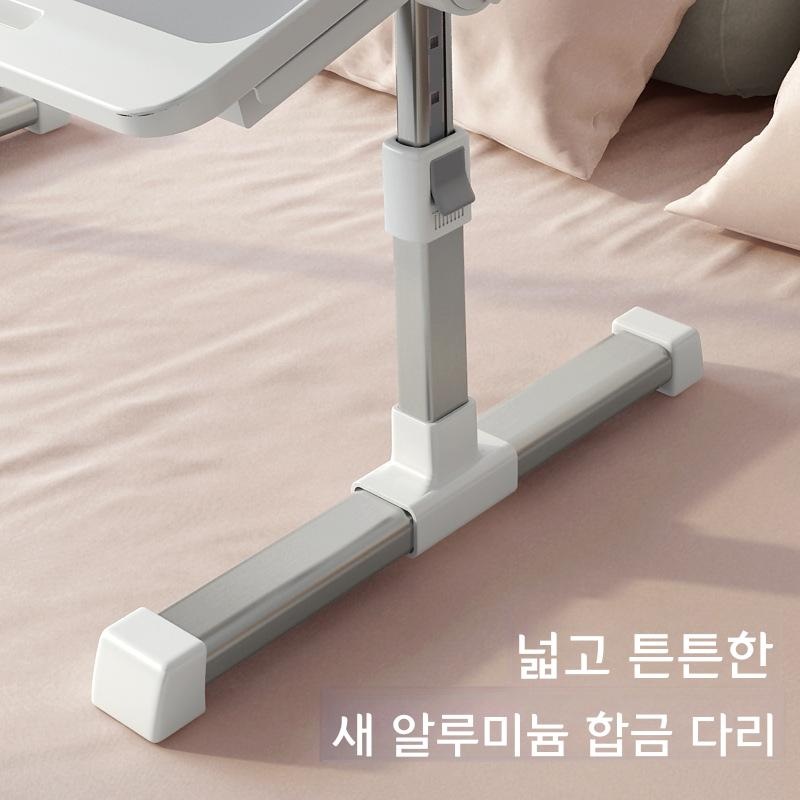 높이 조절 접이식 노트북 침대 테이블 N3 미니멀 회색 - 상세 이미지 3