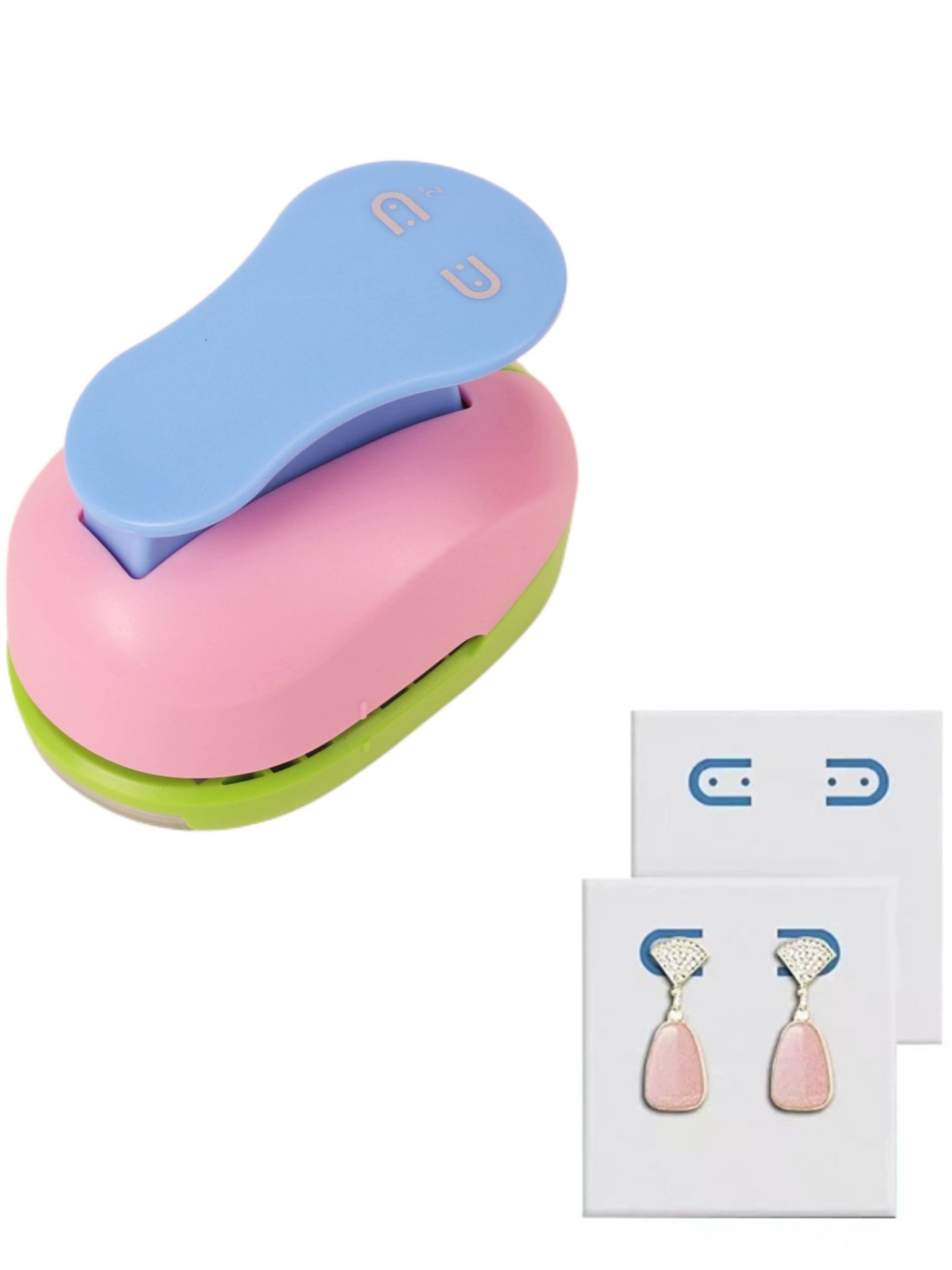 펀치 택펀칭기 이어링 수공구 악세사리택 펀칭집게 천공기 공예 택만들기펀칭 - 상품 이미지