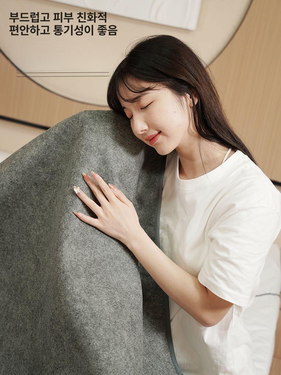 무선 온열매트 차박용 휴대용 발열 전기담요 색상 전기장판 전기이불 충전 온도조절 - 상세 이미지 4