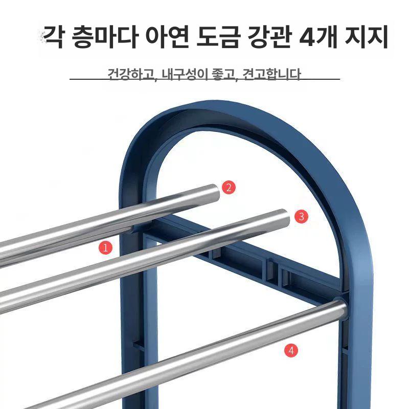 살롱 이동식신발장 접이식 선반 복도 공간활용 기숙사 수납장 틈새 슈즈랙 수납함 - 상세 이미지 5