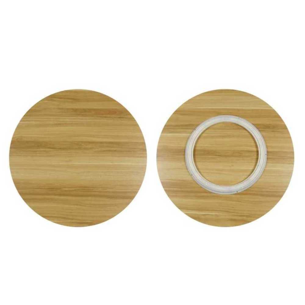 방백 테이블 중식당 회전 상판 라이트 30x30x3cm 상부 월넛 회전판 원탁 대리문 90x90 방백 대리문 30x30x3cm - 상품 이미지