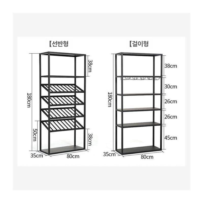 철제 진열장 매장용 골드 진열대 선반 조립 수납장 인테리어 전시대 거실 스탠드 디피 - 상세 이미지 5