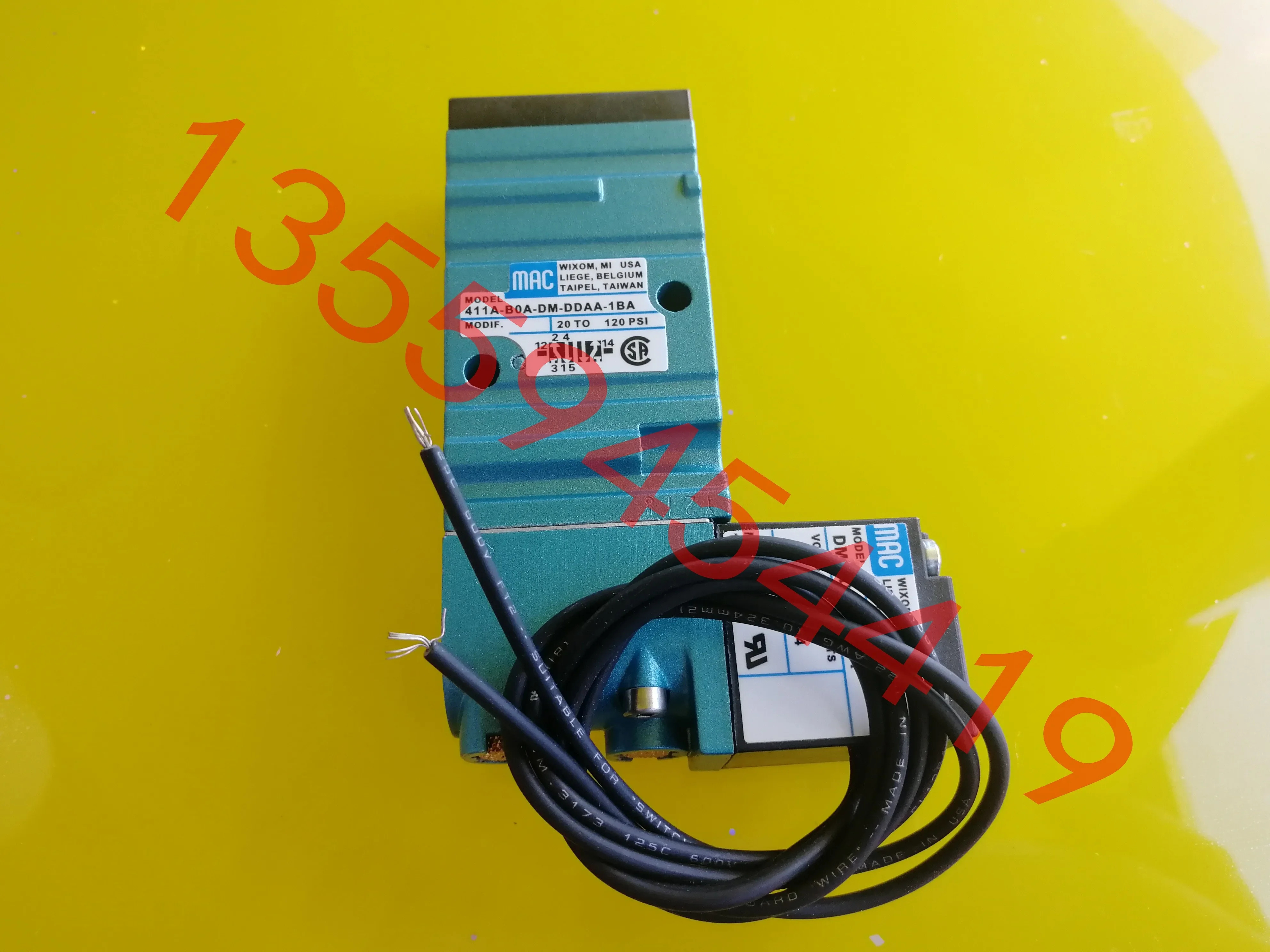 2025.4 US MAC 솔레노이드 밸브 411A-B0A-DM-DDAA-1BA 납품