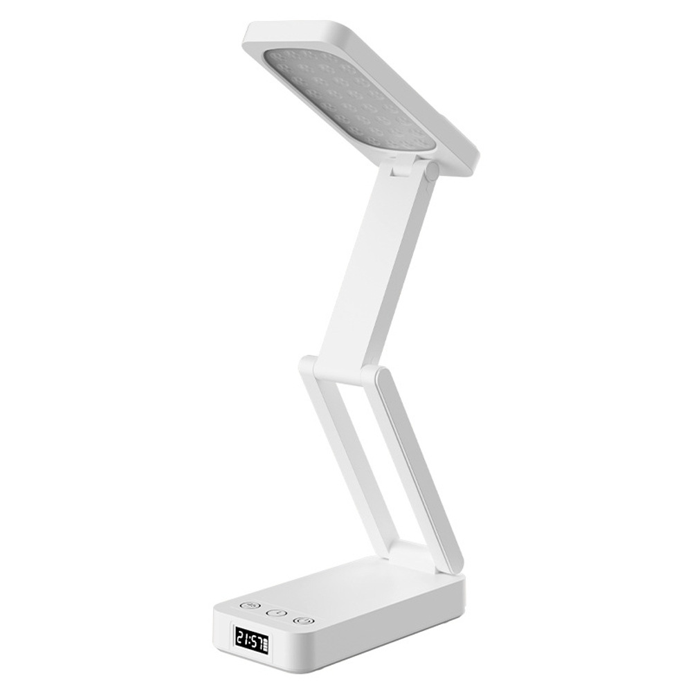 LED 접이식 스탠드 휴대용 책상 램프 USB 충전식 눈보호 사무실 XH1200 충전 플러그인 겸용 C타입 케이블 포함 - 상세 이미지 5