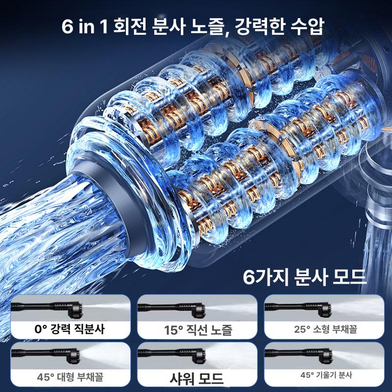 충전식 세차기 무선고압세척기 청소용 본체 세차용 가정용 다용도 호스 물분사기 - 상세 이미지 2