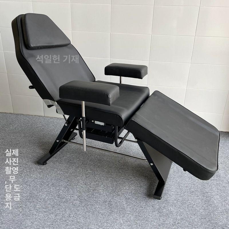 접이식 타투베드 피부샵 관리실 반영구 한의원 업소용 미용침대 팔걸이형 뷰티샵 - 상세 이미지 5