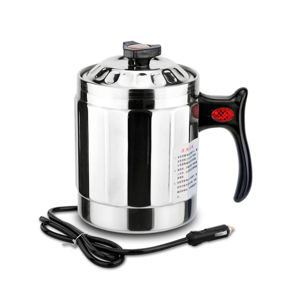 밥솥 전기포트 쿠커 미니 커피 차박 전용 캠핑 승용차 라면 휴대용멀티쿠커 700W 500ml 시거잭 12V 500ml 12V 승용차 전용 - 상품 이미지