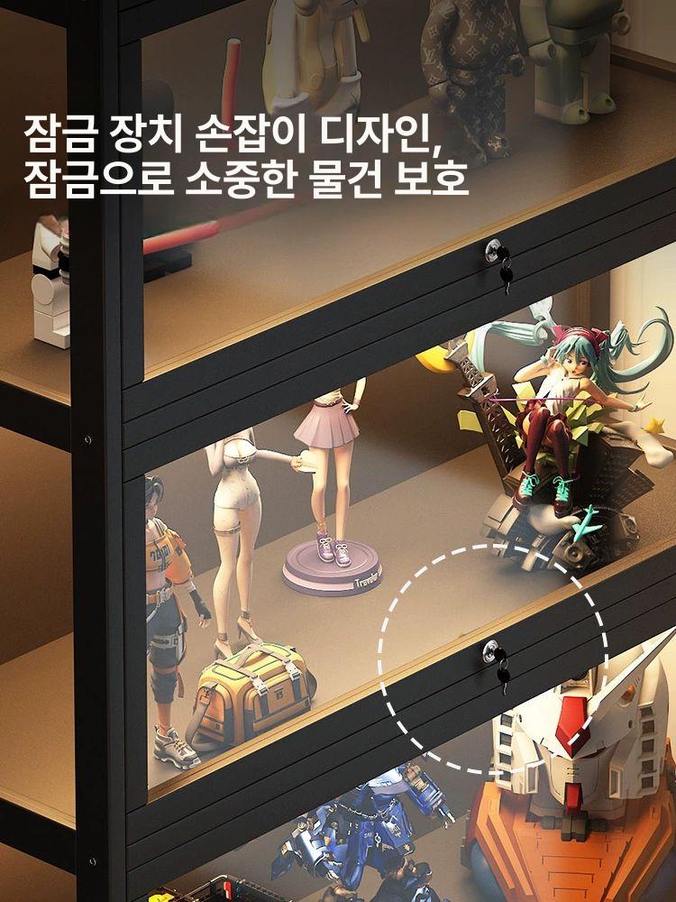 레고 장식장 아크릴 피규어장 진열장 조명 - 상세 이미지 3