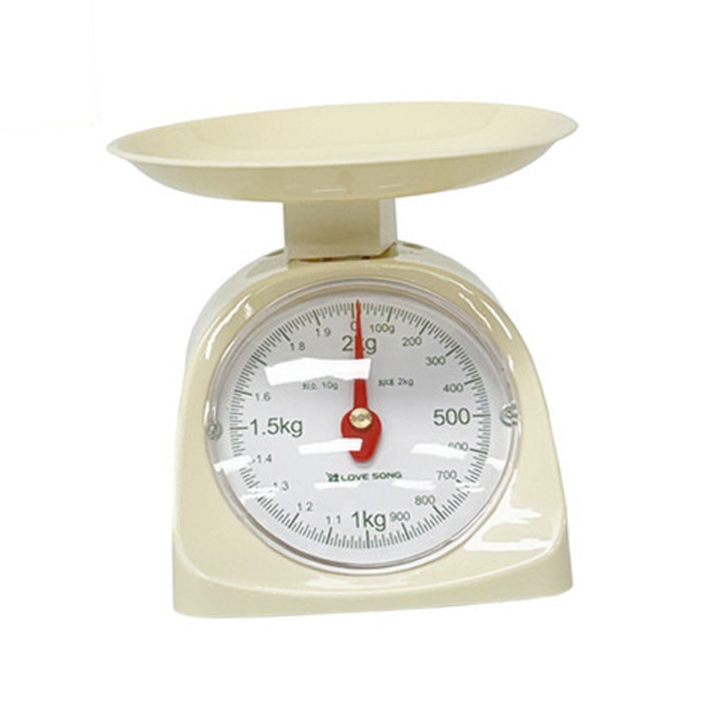 조리용 베이킹필수계량용주방저울 아날로그감성베이킹용가정용저울 1kg2kg - 상품 이미지