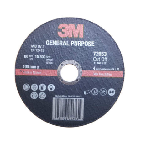 3M 3M 72653 보급형 100mm 절단석 25장
