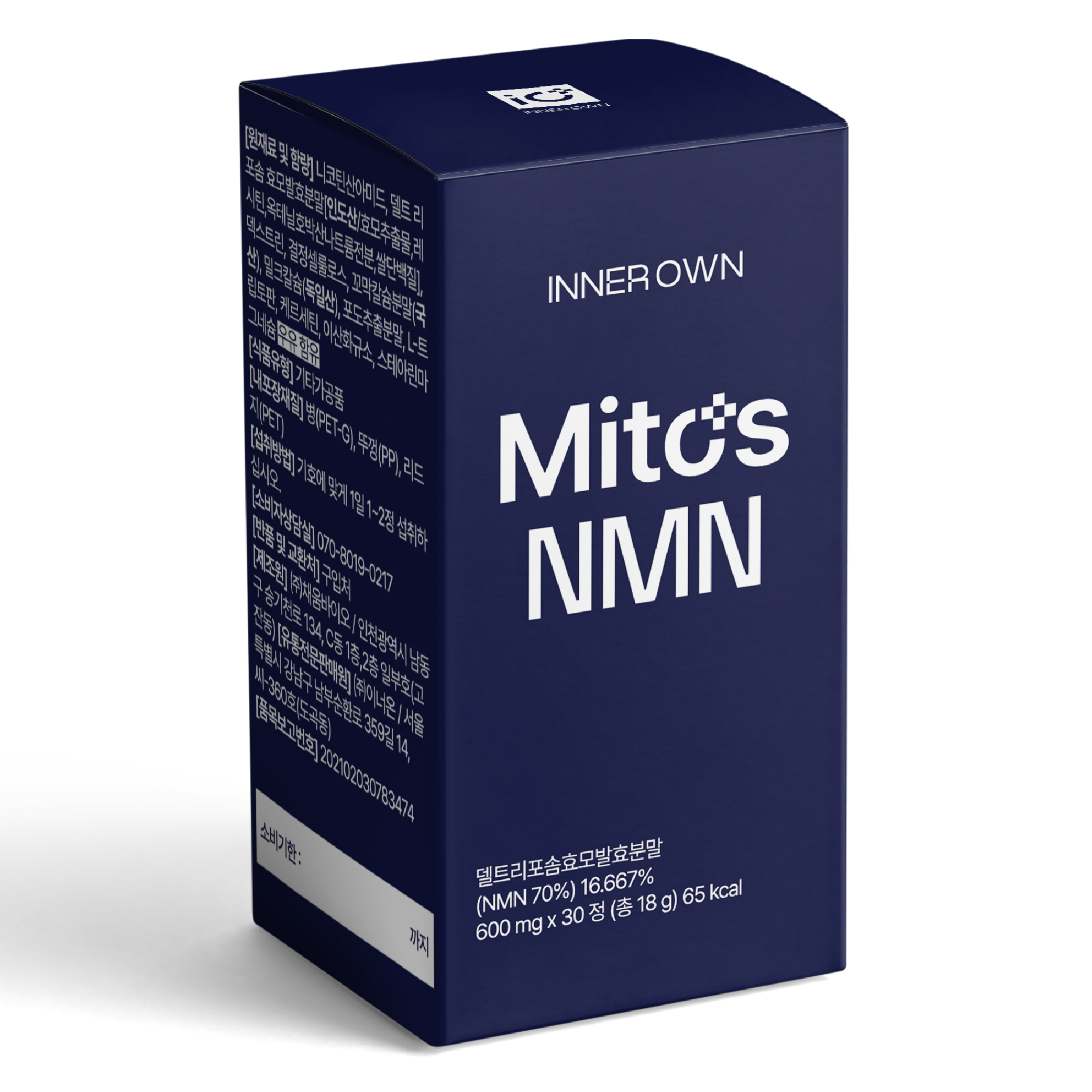 마이토스 리포좀 NMN 600mg 퀘르세틴 니코틴산아미드 30정, 3개 - 상품 이미지