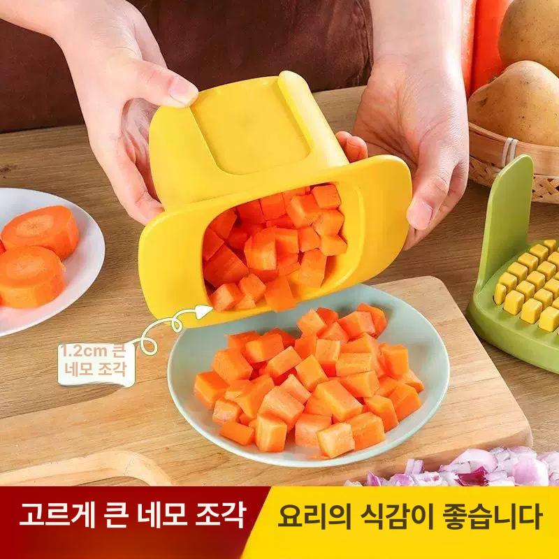 채소 기계 깍둑썰기 감자 채썰기 야채 주방 채칼 절단기 만능 다용도 김장 가정용 - 상세 이미지 3