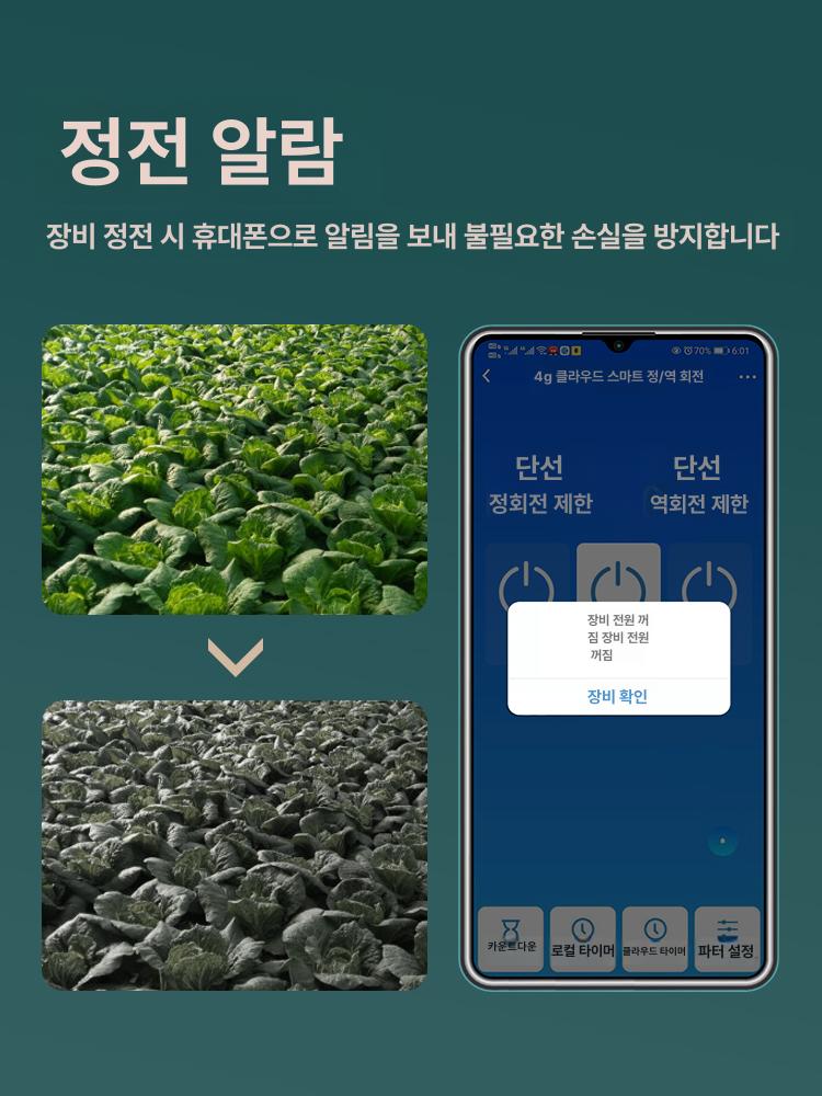 온실 셔터 개폐기 무선 제한 보호 모터 휴대폰 제어 - 상세 이미지 3