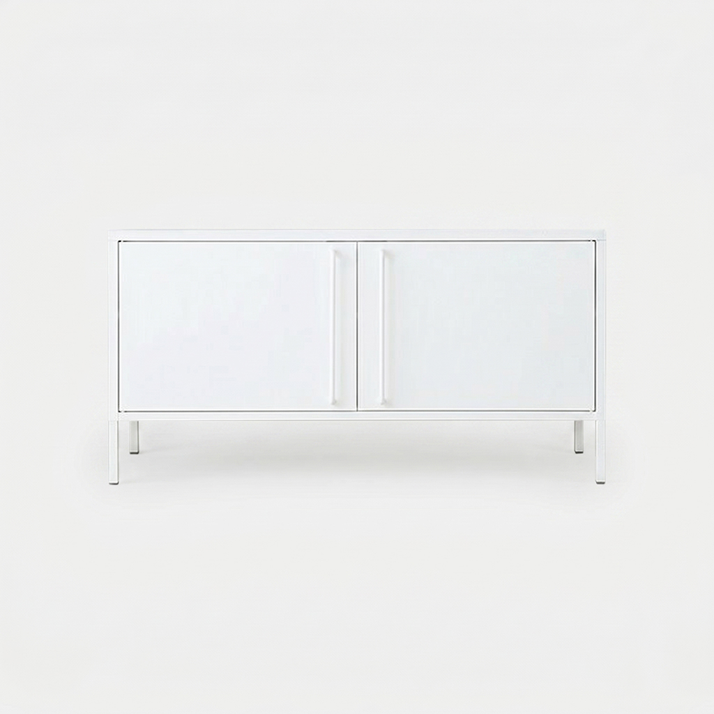 피도르 캐비넷 가로양문 TV스탠드 1150590 115x400x600, 화이트 1811.1021