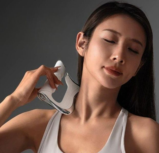 안마 마사지기 지압 바디 순환 어깨 진동 얼굴 휴대 기기 전동괄사 케어 가정용 - 상품 이미지