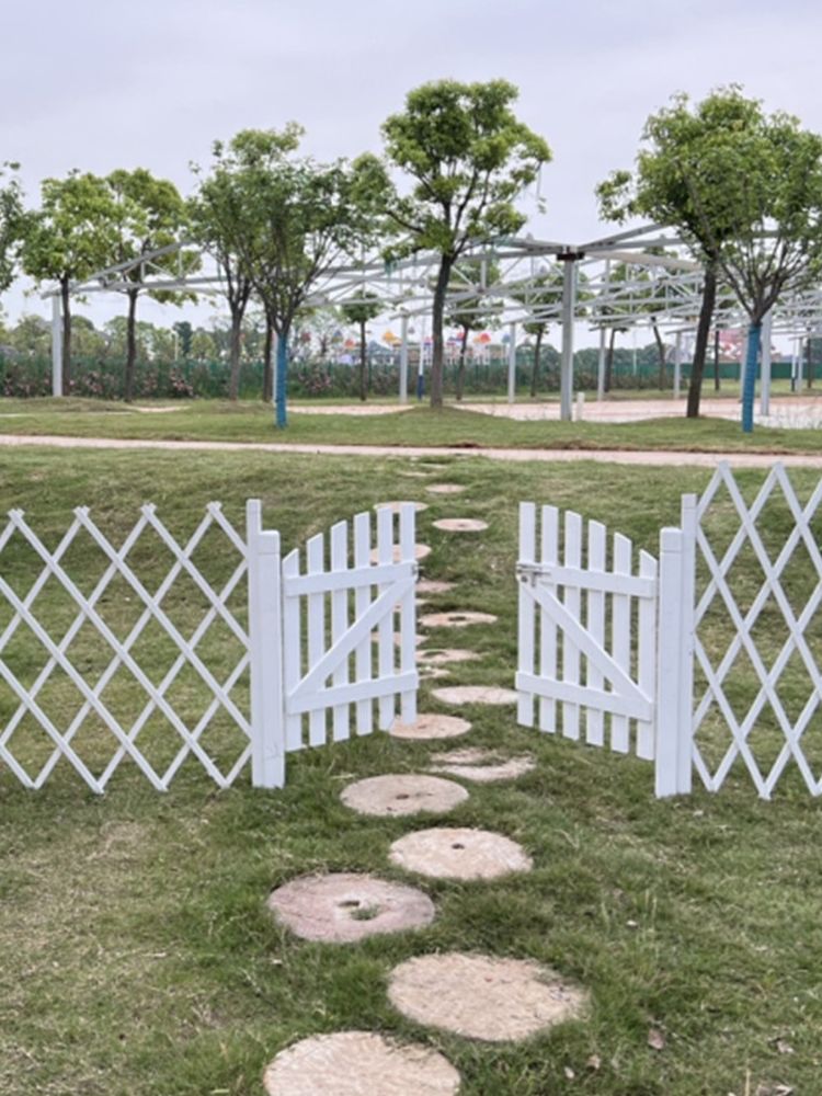 전원주택 펜스 화단 울타리펜스 울타리 휀스 담장 가림막 대문 야외 테라스 철제 난간 방부목 - 상세 이미지 4