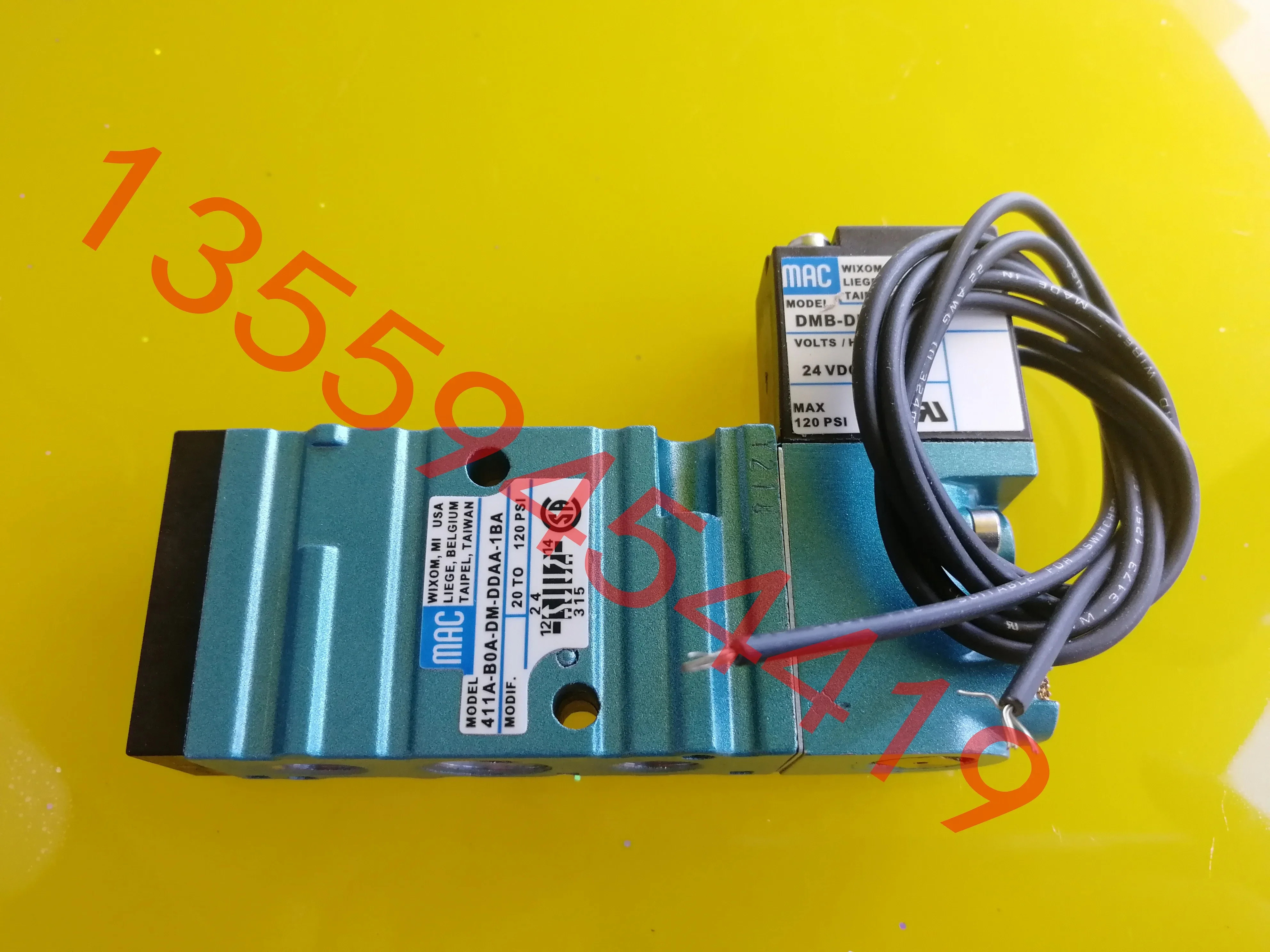 2025.4 US MAC 솔레노이드 밸브 411A-B0A-DM-DDAA-1BA 납품