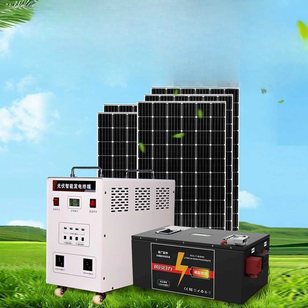 올인원 시스템 컨트롤러 충전기 패널 태양광 발전 220v 1 업그레이드 버전 800W 배터리 태양광 발 - 상품 이미지