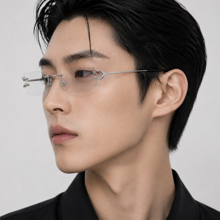 까르띠에 안경 C데코 림리스 CT0344O-004 실버 56mm - 상세 이미지 3