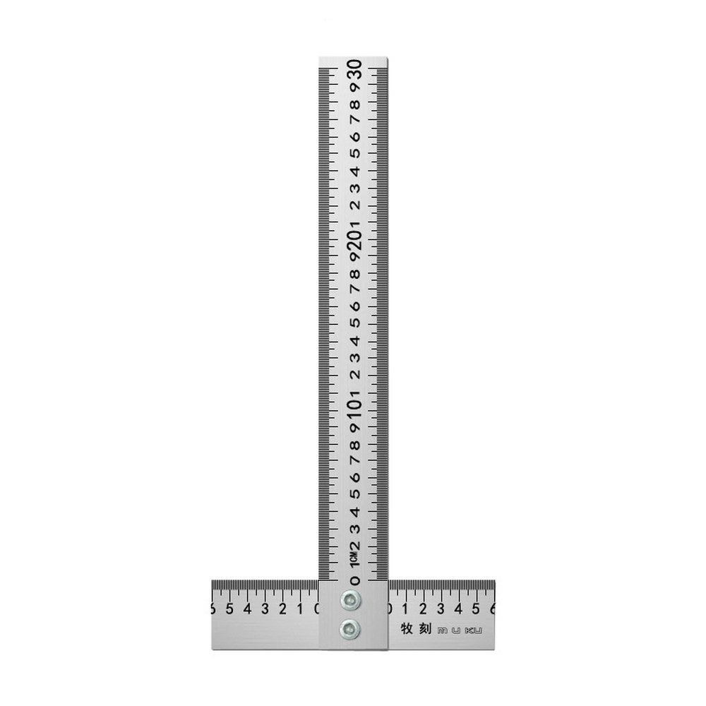 눈금자 1 1m 300X200스텐90도직각자 T자 사각 고정밀 마킹자 알류미늄 다기능 블록 직각자 양면눈금 1 300X200스텐90도직각자 양면눈금 - 메인 이미지