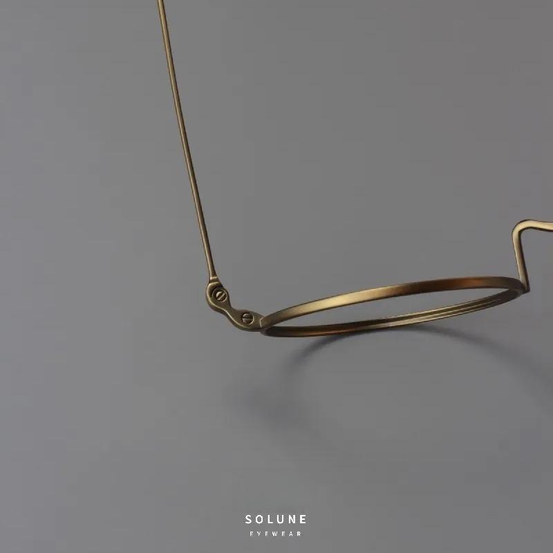 5.6g 초경량 티타늄 안경테 일체형 코받침 가벼운 남자 김구안경 - 상세 이미지 4
